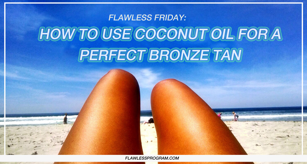 tanning with coconut oil